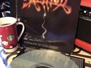 Hellion/Screams In The Night  VG+ Limited Edition of 1000 copies in CLEAR vinyl