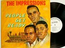 Impressions Soul-People Get Ready LP-White Label Mono Promo-1960s-KRFX