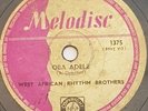 WEST AFRICAN RHYTHM BROTHERS - OBA ADELE / FUNWANITIWA - MELODISC 1385 - 78rpm