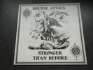 BRUTAL ATTACK STRONGER THAN BEFORE OI/PUNK ROCK-O-RAMA FIRST ISSUE LP VINYL