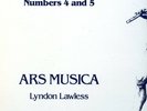 ARS MUSICA LYNDON LAWLESS J.S. BACH BRANDENBURG CONCERTOS NUMBERS 4 AND 5