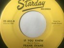 Rare Country Bopper 45/ Frank Evans 