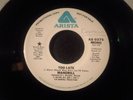 Mandrill Modern Soul Crossover 45 Too Late Arista Promo Copy