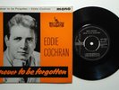EDDIE COCHRAN NEVER TO BE FORGOTTEN EP+PS LIBERTY UK NEAR MINT ROCK'N'ROLL