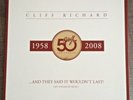 CLIFF RICHARD - AND THEY SAID IT WOULDNT LAST BOX SET,LIKE NEW ALL UNPLAYED 2008