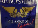 AEROSMITH autograph 4/5 orig members Steven Tyler Joe Perry- Classics Live LP 