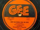 FRANKIE LYMON & Teenagers doowop 78 WHY DO FOOLS FALL IN LOVE on Gee VG++ RJ 215