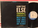 Cannonball Adderley Somethin Else VG+ BLUE NOTE LIBERTY RVG