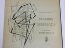 Schoenberg Serenade Pierre Boulez ADES France Dowel Spine First 1962 Mono NM