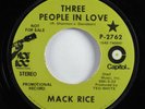 Funk 45 MACK RICE Three People In Love CAPITOL promo HEAR