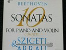 BEETHOVEN 10 Sonatas for PIANO and VIOLIN Vanguard SZIGETI & ARRAU 4 LP set