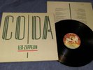 LED ZEPPELIN coda  1982-FIRST UK PRESS -SWAN SONG LAB  -  MINT
