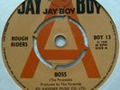 RARE REGGAE SKA PROMO 45 Rough Riders Boss JAY BOY 13 PYRAMIDS SYMARIP President
