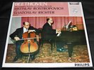 PHILIPS HI-FI STEREO SAL 3453-4 2-LP BEETHOVEN SONATAS ROSTROPOVICH RICHTER NM
