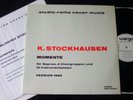 STOCKHAUSEN „MOMENTE – VERSION 1965“ WERGO RECORDS INKL. BOOKLET RARE