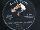 Elvis Presley RCA Victor 20-6383 Baby Let's Play House /I'm Left You're Right 78