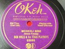 BOB WILLS & TX PLAYBOYS 78 rpm Okeh 03086 Western Swing E+