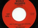 Hear- Rare Funk 45- Optimistics- Dig It (She's In The Groove)- World Records- M-