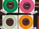 Beatles Set Of 15 Rare Colored Vinyl Jukebox 45 Records Capitol Cema Singles