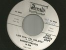 ROCKABILLY - RONNIE PEARSON -  I DIG THAT GAL THE MOST HEAR -1958 PROMO HERALD