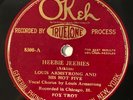 HEAR  LOUIS ARMSTRONG AND HIS HOT FIVE OKEH Heebie Jeebies CLASSICS