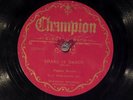 78 RPM - Flossie Brown - Mae Glover & John Byrd gt, Champion 15814, V+/VV+ Blues