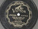 176.  Carter Family - Bury Me Under Willow & Little Old Log Cabin - Victor 21074