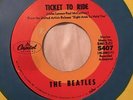 Beatles Target 45 Hybrid Label Capitol 5407 Ticket To Ride Dome & Round C Logo