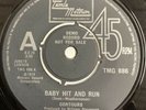 Contours Baby Hit And Run/Can You Jerk Like Me Vinyl Promo Funk Soul UK Motown
