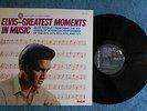 ELVIS PRESLEY  GREATEST MOMENTS IN MUSIC    BM