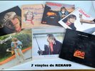 7 vinyles : RENAUD, ptit bal du samedi soir, putain de camion, mistral gagnant
