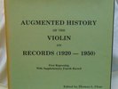 Augmented History Violin 5 LP THOMAS L CLEAR Limited personal letter TLC 2580