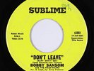 Crossover Soul 45 - Bobby Sansom - Don't Leave - Sublime - mp3