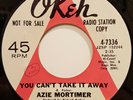 Azie Mortimer. You can't take it away.  Northern Soul Original Okeh white demo