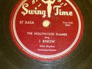 HOLLYWOOD FLAMES doo-wop 78 I KNOW / LET'S TALK IT OVER vg++ / mint minus RJ 500