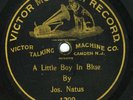 Victor Monarch 1299 A LITTLE BOY IN BLUE by Joseph Natus, Early Dog Label