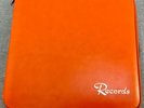 Vintage 1960s Vermont Orange PVC LP Vinyl Record Carry Case