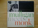 GERRY MULLIGAN Meets Thelonious Monk LP Riverside DG Mono Shadow Wilson