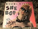 Cyndi Lauper Rare Signed Autographed She Bob 7” Vinyl Record 45 1984 Pop JSA COA
