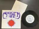 Mayhem Bloodrush 7” Single Vigillante Records VIG 1 Very Rare Hardcore Punk 1985