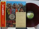 THE BEATLES / SGT. PEPPER'S...RARE RED WAX JAPAN ORIG. LP w/OBI & CARD TOP NM