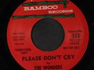 WONDERS: With These Hands / Please Don't Cry 45 (dj, xol, faint rubber stamp o