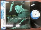 LOU DONALDSON THE TIME IS RIGHT BLUE NOTE BNST 84025 OBI STEREO JAPAN Vinyl LP