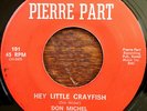 DON MICHEL & MISFITS Hey Little Crayfish CAJUN ROCKABILLY 45 *hear*