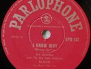 RARE - EVE BOSWELL - MORE THAN EVER / I KNOW WHY - 78 RPM - SOUTH AFRICA - EXC