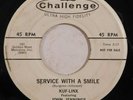 popcorn doo wop 45 KUF LINX JOHN JENNINGS Service With A Smile Eyeballin HEAR