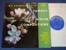 FAMOUS VIOLIN COMPOSITIONS (RAVEL, PAGANINI) LP, Ida Haendel SUPRAPHON SUA 10465