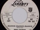 EDDIE COCHRAN: Jeannie Jeannie US Orig Liberty Rockabilly Promo 45 NM Superb
