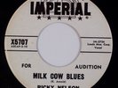 RICKY NELSON: Milk Cow Blues US Imperial X5707 Rockabilly 45 DJ Promo NM-