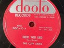THE CUFF LINKS - 78 - How You Lied / The Winner - Dooto 413 - VG+